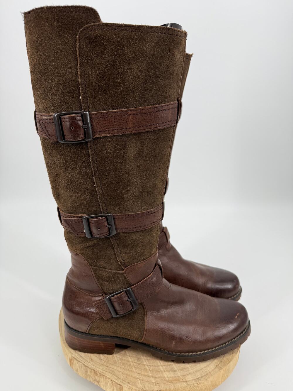 Ariat 10006782 Women's Highland Tall Boots SZ 9B Leather Suede Straps Fall